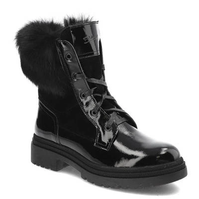 Stiefeletten POLLONUS - 5-1453-002 Schwarz Naplak+Welur