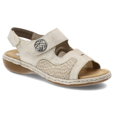 Sandalen RIEKER - 65989-90 Beige