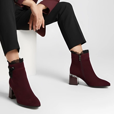 Stiefeletten S.BARSKI - MR52-127 Wine