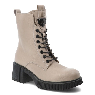 Stiefeletten VINCEZA - 66671 BE Beżowy Skóra