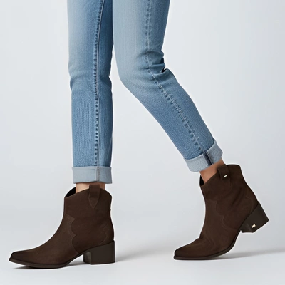 Cowboystiefel KARINO - 4794/015-F Mokka/Welur