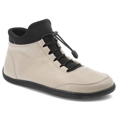 Schnürschuhe Barefoot WASAK - 0767 Ecru Groszek