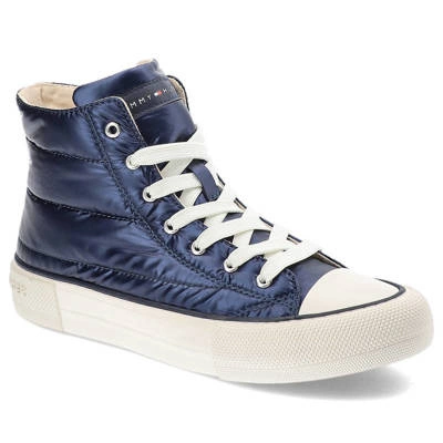 Turnschuhe TOMMY HILFIGER - T3A9-32290-1437800-High Top Lace-Up Sneaker Blue 800