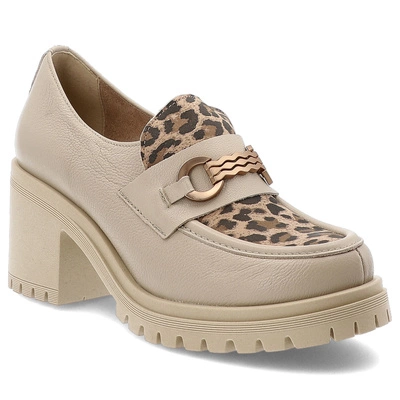 Halbschuhe ARMODO - 20175 V.Taupe/Lampart Beż