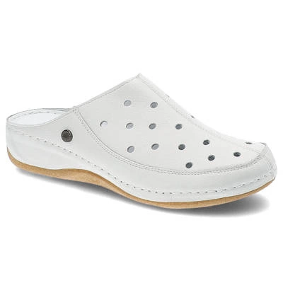 Pantoletten POLLONUS - 5-1408-007 Biały Floter