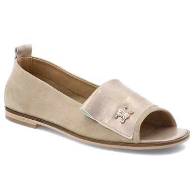 Sandalen ARMODO - 1865 Beż Zamsz+60