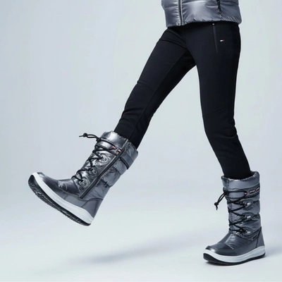 Schneeschuhe TOMMY HILFIGER - T3A6-32035-1240918 Dark Silver 918