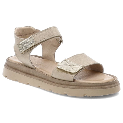 Sandalen ARMODO - 40443 V.Taupe+Kryształ Złoto