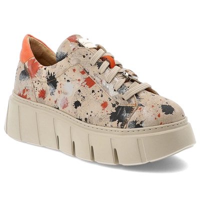 Sneakers MACIEJKA - 06891-18/00-8 Pomarańczowo-Beżowy