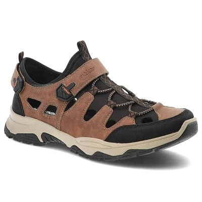 Sandalen RIEKER - B8375-90 Brown Combination
