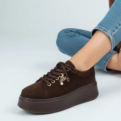 Sneakers KARINO - 5815/015-P Mokka/Welur