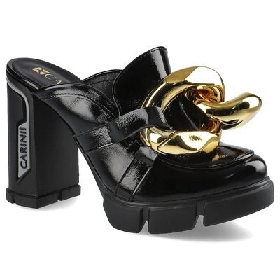 Pantoletten CARINII - B7351_-070-000-000-E36 Schwarz