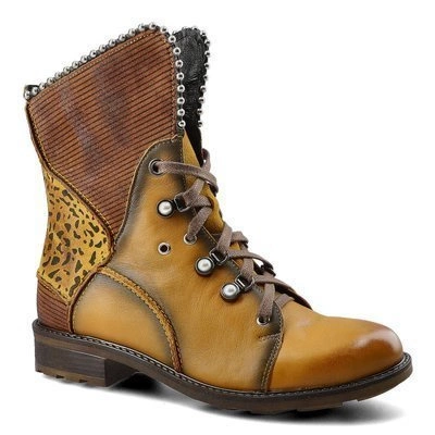 Schnürschuhe MACIEJKA - 3623A-07/00-3 Gelb