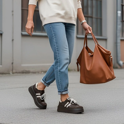 Sneakers ARMODO - N1068S10 - Czekolada 1007/1230/552