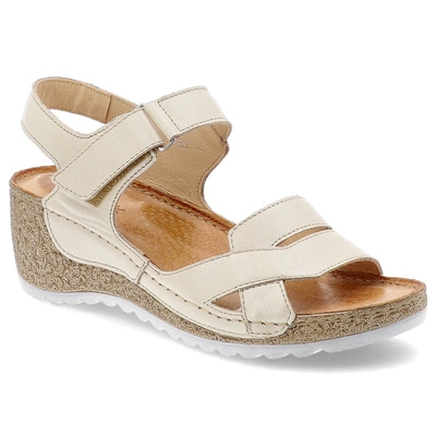 Sandalen WASAK - 0757 Waniliowy