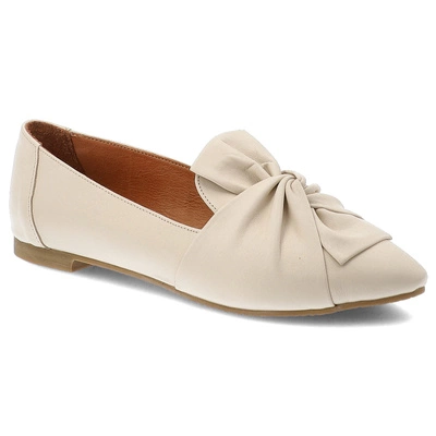 Ballerinas RAVINI - 3011-D Beż Bone