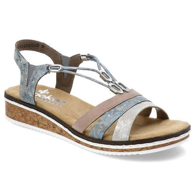 Sandalen RIEKER - V36G4-40 Blue Combination