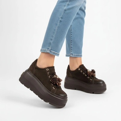 Sneakers CHEBELLO - 5002_-268-000-PSK-S332 Brąz Welur