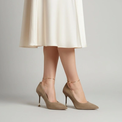 Pumps CHEBELLO - 5021_-084-000-PSK-S423 Beż Welur