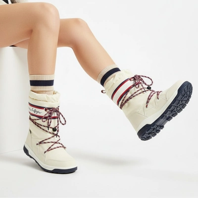 Schneeschuhe TOMMY HILFIGER - T3A6-32436-1485100-Snow Boot White 100