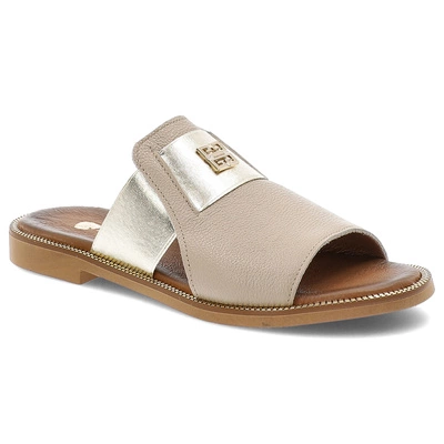 Flip-Flops ARMODO - 40423 V.Taupe/Złoty